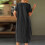 Abito casual nero taglie forti per donne formose M 6