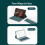 Galaxy Tab A9 8,7-Zoll-Hülle mit beleuchteter Tastatur und 8