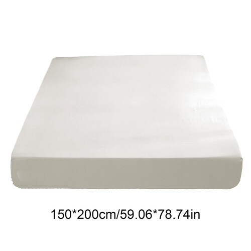 Set di copriletto e lenzuolo con angoli in cotone, bianco, singolo 2