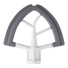 Racloir à bol en silicone blanc pour robots pâtissiers de 4,5 et 5 pintes