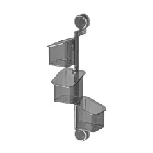Organizador de pared transparente giratorio de 3 niveles, 52,3 cm.