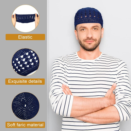 Σκούφοι Boyiee Kufi με κουκούλα, μονόχρωμο, ελαστικό 2