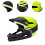 Full Face Helmet for Men with Removable Padding Yellow 6