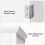 Over-the-Toilet Storage Cabinet White Freestanding 3-Tier 7