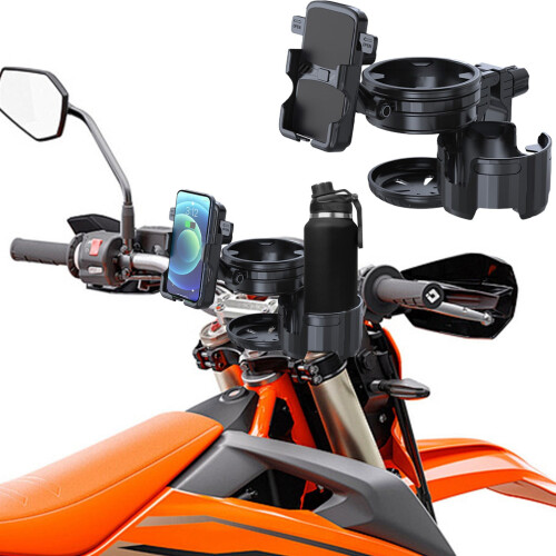 Portabicchiere da moto con supporto per telefono per biciclette