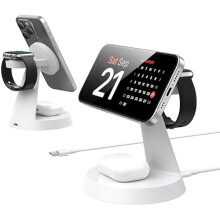 Support de charge sans fil FU1999 pour iPhone, AirPods et Apple Watch