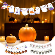 Σετ σημαιάκια για το Halloween, εσωτερικούς και εξωτερικούς χώρους, 8 τεμάχια