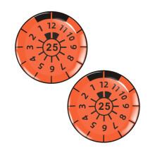3D Gel Dome-klistermärke för registreringsskylt, 2-pack