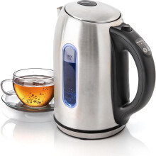 Stainless Steel Electric Kettle 1.7L 1500W with Temperature
