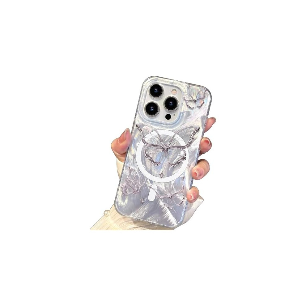 Butterfly Case For Iphone 16 Pro Max 1Pc Silver 962029527985