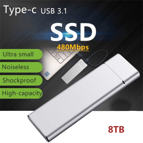 Portable SSD Type-C External Drive 1TB