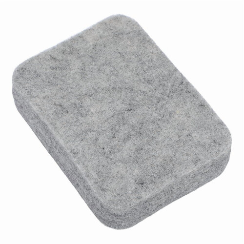 Almofada de feltragem com agulha, esponja cinza, 11,8 x 8,5 cm (4,65 x 3,35 polegadas)