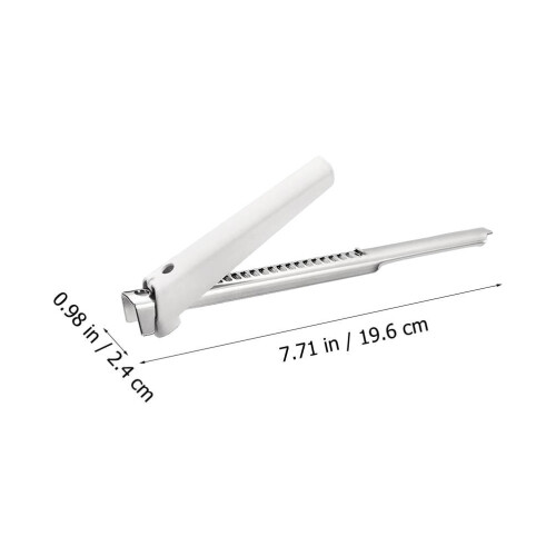 Ouvre-boîte ergonomique à manche argenté (2 pièces) 1