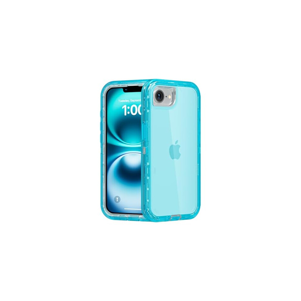 Iphone 16E Case Heavy Duty Dual-Layer Transparent 6.1 Inch 962029519348