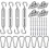Kit de fixation pour auvent M6 en acier inoxydable, 32 pièces 1