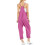 Macacão feminino casual liso com bolsos e alças. 3