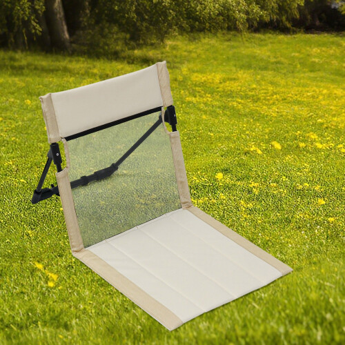Hopfällbar campingstol med ryggstöd 1-pack 1