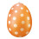 Œuf de Pâques gonflable orange pour décoration extérieure 1