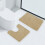 Ensemble de tapis de bain antidérapants et absorbants, 2 pièces, beige 4