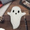 Pernă de pluș cu fantomă, decor de Halloween, 1 bucată 5