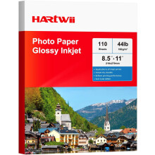 Papel brilhante para impressora jato de tinta, 8,5 x 11 polegadas, 110 folhas, 160 g/m²