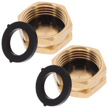 Embouts de tuyau d'arrosage en laiton, filetage femelle 3/4 pouce, lot de 2