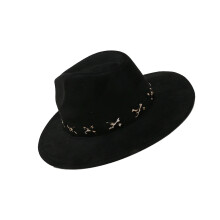 Homburg klobúk klasický štýl so širokým okrajom unisex1