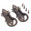 Pomelli per mobili in metallo vintage, bronzo, 2 pezzi 1