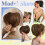 Hårextensions Scrunchie Klo Klips Glat Rodet Knold1 7