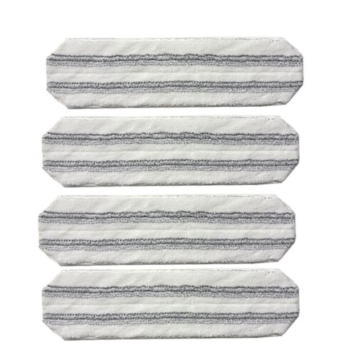 4PCS for Vileda H2prO/O-Cedar H2prO Flat Mop Pad Rags Washable Reusable Replacement Mop Pads Microfiber Mop Pad
