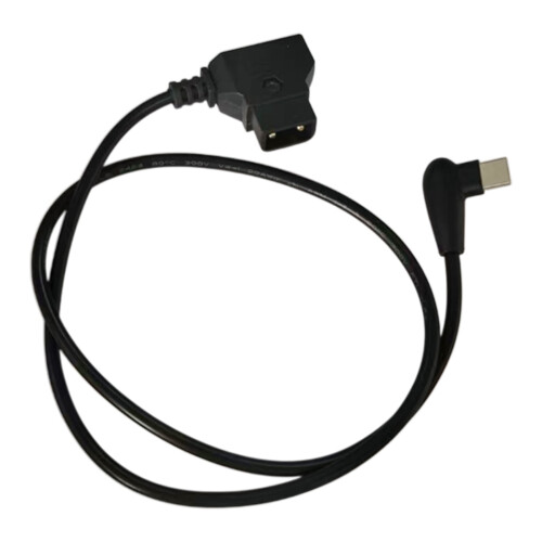 D-TAP-auf-USB-C-Adapterkabel, 50 cm, Schwarz