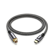 USB-C to Toslink Optical Audio Cable, Unidirectional Type-C to SPDIF Digital Audio Cable S/PDIF Transmitter (79 Inches)