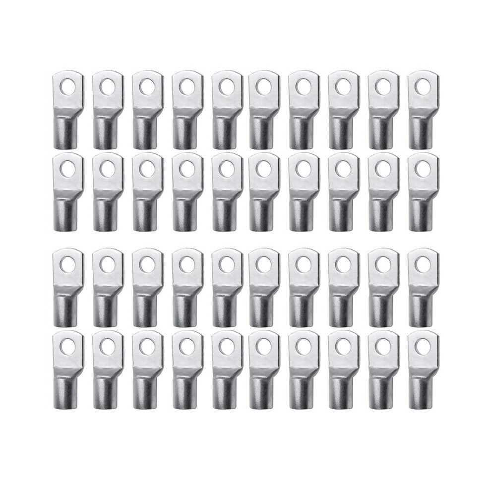 40Pcs Tinned Copper Wire Nose Terminal Crimp Sc Type Lugs Ring Cable Connector 35Mm2 M6/M8/M10/M12 Sc35-8 6031406047812