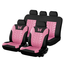 Kompletní sada potahů na autosedačky Butterfly růžová univerzální