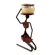 Pot de fleurs motif femme africaine intérieur/extérieur 1 pièce