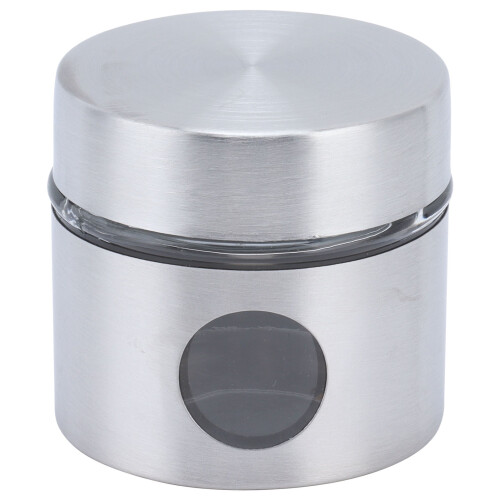 Kaffebehållare Silver Järn Glas Mini Lufttät 1 st