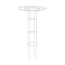57-Inch Heavy-Duty Outdoor Garden Trellis for Climbing Plants, Spliced Sturdy Mushroom Top Square Support Frame White
