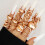 Gold Chunky Stackable Rings for Women 5-Piece Set 2