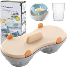 Microwavable Egg Poacher with Measuring Cup