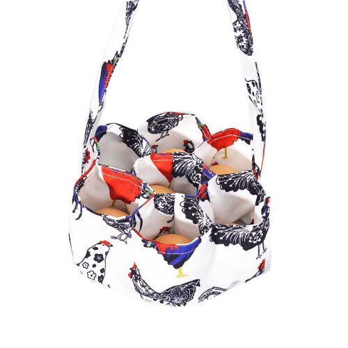 Mini panier à œufs avec 7 poches pour poules