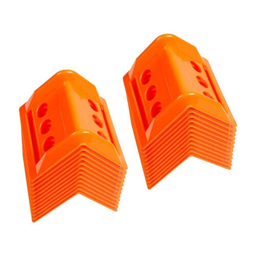 20 Pack 4" Flatbed  Protectors, 4" Winch Ratchet Straps Plastic Corner Protectors for Flatbed Cargo Load