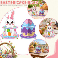 Suporte para cupcakes de Páscoa em formato de ovo, 2 andares.