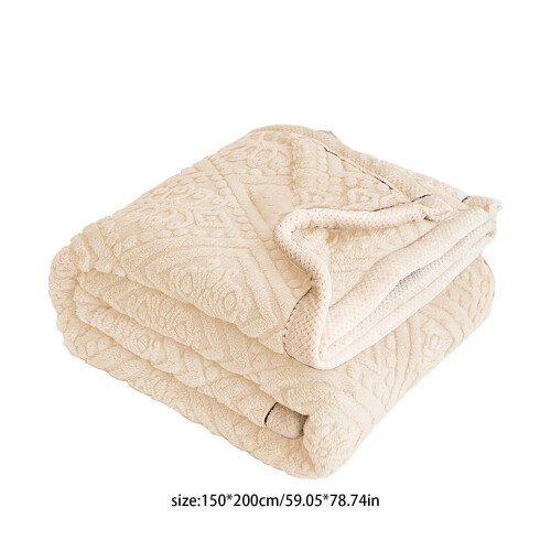 Flanell-Fleece-Decke, extra dick, doppellagig 2