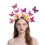 Bandeau à fleurs papillon, coiffe ethnique, design 3D 3