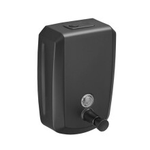 Dispensador de Jabón Negro Mate de 800ml Montado en la Pared, Bomba de Líquido para Champú de Acero Inoxidable 304 para Baño Negro Mate