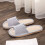 Pantofole in lino per coppie, blu royal, taglia 37 1
