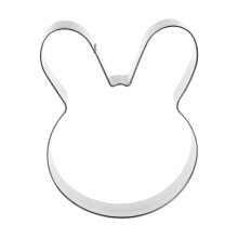 Tagliabiscotti a forma di coniglietto pasquale in acciaio inox, 1 pezzo