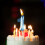 Birthday Candle Number 1 Multicolor 3D Design 2