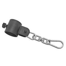 Gym Barbell Sleeve with Rotating Hook Bar Collar for Strength Training Rowing Pull Down Exercises Barbell Row Attachment