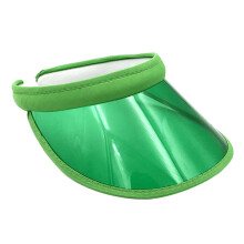 Doorzichtige plastic zonneklep voor dames met UV-bescherming